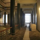 Rekonstruojamas bibliotekos atriumas 3 aukšte, 2012 m. sausio 20 d.